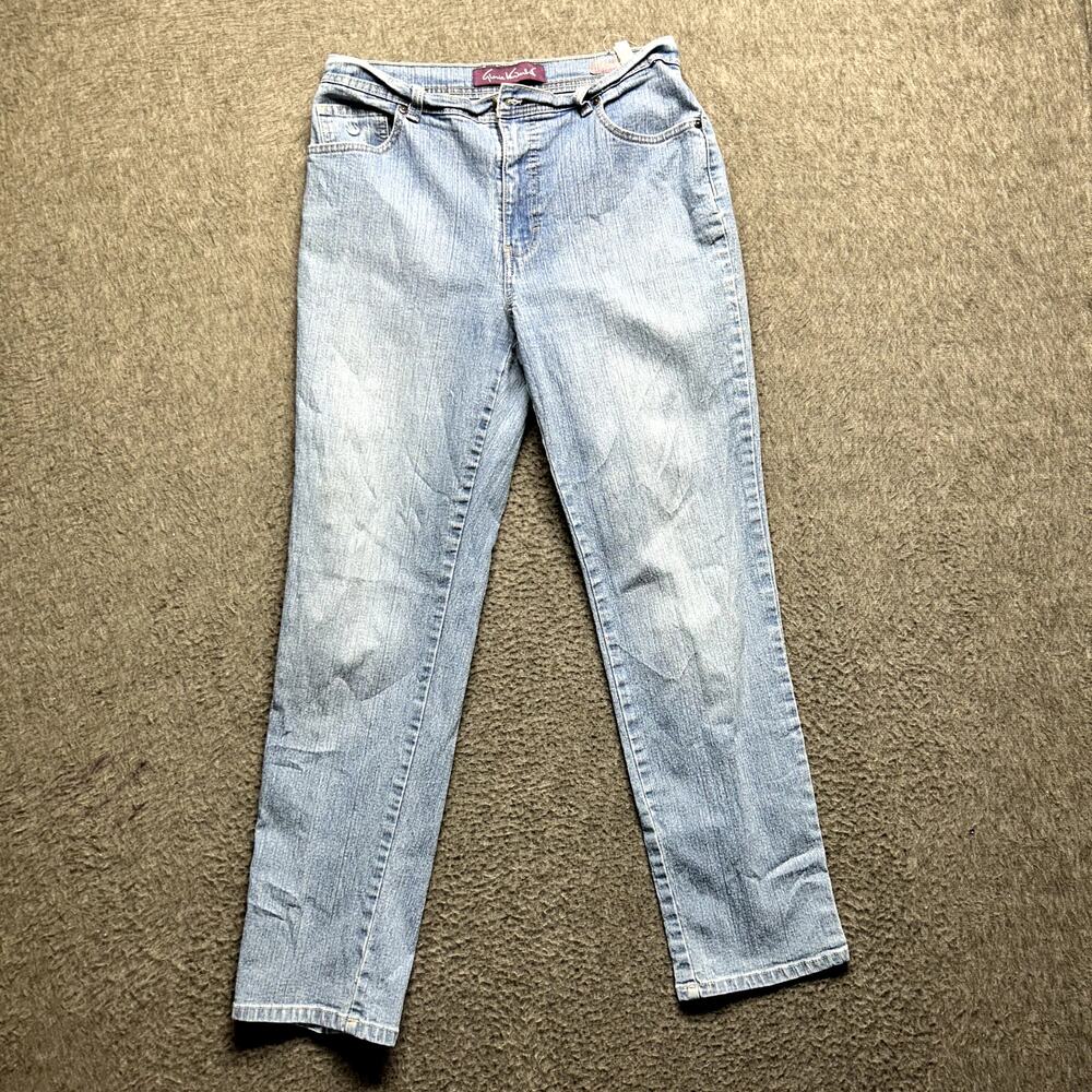 Gloria Vanderbilt Amanda Jeans Women’s Size 10 Classic Tapered Leg Light Wash - Picture 2 of 16